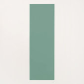 Trendy Teal Caramel Retro Groovy Flowers Seamless Yogamat (Achterkant)