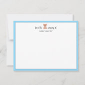 Trendy Teddy Bear Nursery Stationery Note Card Kaart (Voorkant)