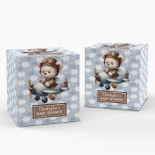 Trendy Teddy Bear Pilot Boy Baby Favoriet Box Bedankdoosjes