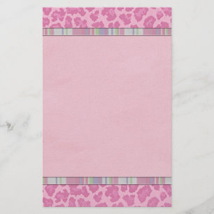 Trendy Teeny Bopper Pink Leopard Briefpapier