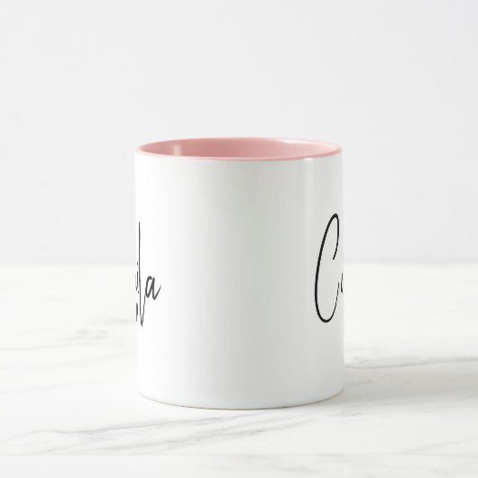 Trendy tekst Aangepaste grote moderne naamswaarder Mok (Midden)