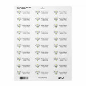 Trendy Tennis Retouradres Etiket (Full Sheet)