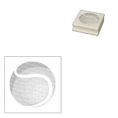 Trendy tennisbal rubberstempel (Gestempeld)
