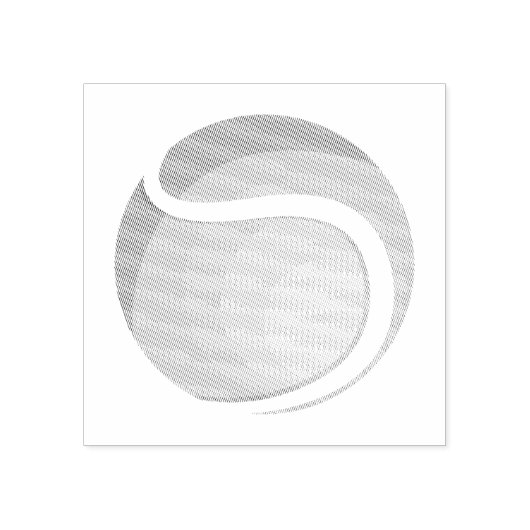 Trendy tennisbal rubberstempel (Afrduk)