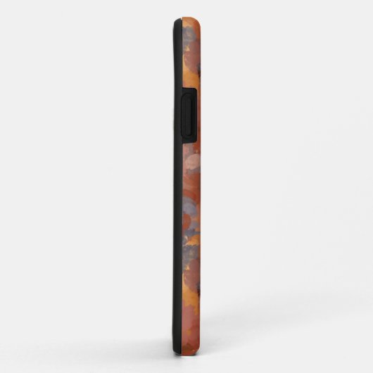 Trendy Terracotta Abstract Patroon Monogram Case-Mate iPhone Case (Achterkant/rechts)