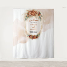 Trendy terracotta bordeaux pampas boogdecor