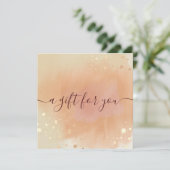 Trendy Terracotta Waterverf Cadeaubon (Staand voorkant)