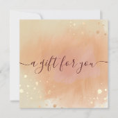 Trendy Terracotta Waterverf Cadeaubon (Voorkant)