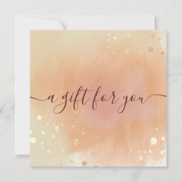 Trendy Terracotta Waterverf Cadeaubon