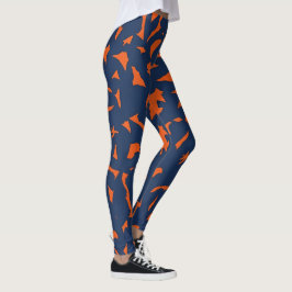 Trendy Terrazzo Confetti Patroon - Marineblauw en Leggings
