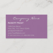 Trendy Textured Monogram CHOOSE ACHTERGROND COLOR Visitekaartje (Achterkant)