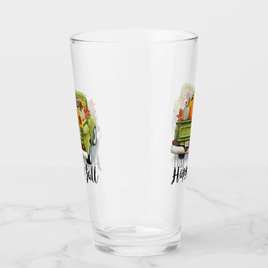 Trendy Thanksgiving Mooi Herfst Collectie Glas (Rechts)