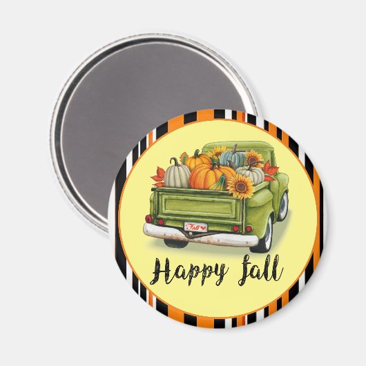 Trendy Thanksgiving Mooi Herfst Collectie Magneet (Voorkant / Achterkant)