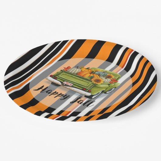 Trendy Thanksgiving Mooi Herfst Collectie Papieren Bordje (Gekanteld)