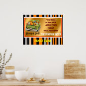 Trendy Thanksgiving Mooi Herfst Collectie Poster (Keuken)