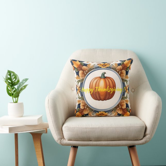 Trendy Thanksgiving Pumpkin Autumn Collectie Kussen (Stoel)