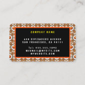 Trendy Thanksgiving Pumpkin Autumn Collectie Visitekaartje (Achterkant)