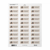Trendy Thanksgiving Turkije Pompoen Return Adres Etiket (Full Sheet)