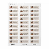 Trendy Thanksgiving Turkije Pompoen Return Adres Etiket (Full Sheet)
