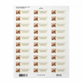 Trendy Thanksgiving Turkije Pompoen Return Adres Etiket (Full Sheet)