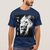 Trendy The King Modern Pop Art Lion Head Mannen T-shirt (Voorkant)