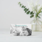 Trendy Therapeutic Massage Services Visitekaartje (Staand voorkant)