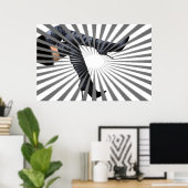 Trendy Thigh Boot Art Poster (Thuiskantoor)