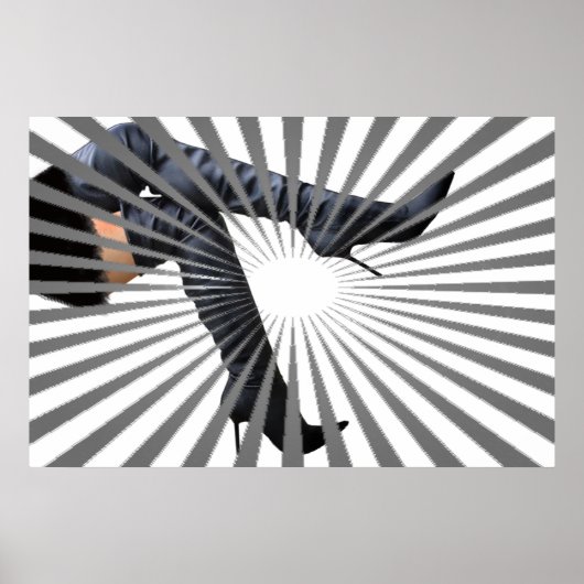 Trendy Thigh Boot Art Poster (Voorkant)