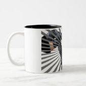 Trendy Thigh Boot Art Tweekleurige Koffiemok (Links)