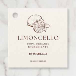 Trendy Thuisgemaakte Citroen Limoncello Likeur Fle Bedankjes Labels