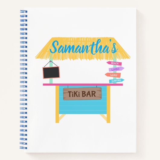 Trendy Tiki Bar Party Notitieboek (Voorkant)