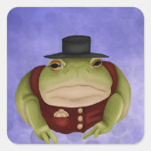 Trendy Toad Vierkante Sticker (Voorkant)