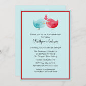 Trendy Tortelduifjes Bridal Shower Kaart (Voorkant / Achterkant)