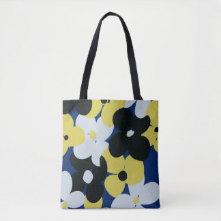 Trendy Tote Tas | Blauwe Boeket door AdzSpirit