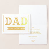 Trendy Tpografie Folie Vaderdag Folie Kaarten (Display)