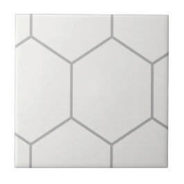 Trendy Traditional Classic Hexagon Pattern Tegeltje