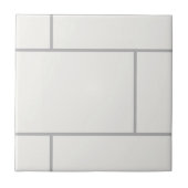 Trendy Traditional Classic Subway Tile Pattern Tegeltje (Voorkant)