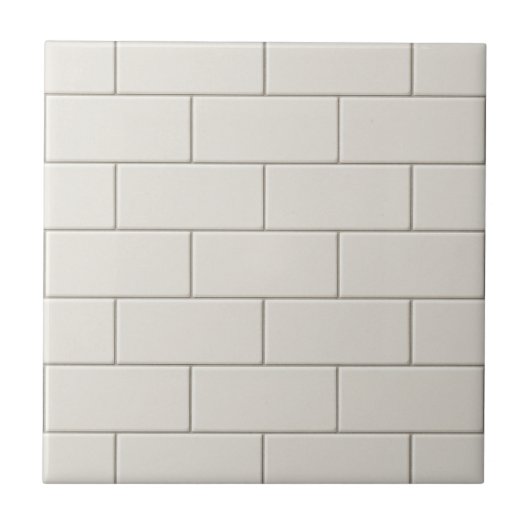 Trendy Traditional Classic Subway Tile Pattern Tegeltje (Voorkant)