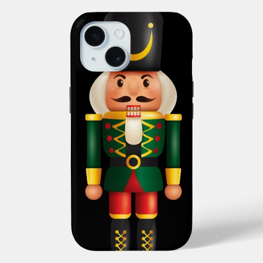 Trendy traditionele illustratie notenkraker Zwart Case-Mate iPhone Case (Achterkant)