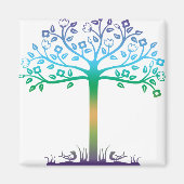 Trendy Tree-ontwerp Magneet (Voorkant)