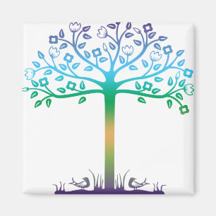 Trendy Tree-ontwerp Magneet