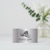 Trendy Tree Trimming & Arborist Services Silver    Visitekaartje (Staand voorkant)