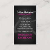 Trendy Trendy Makeup Artist Visitekaartje (Achterkant)