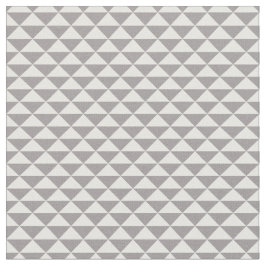 Trendy Triangles Patterned Fabric (Warm Grey) Stof