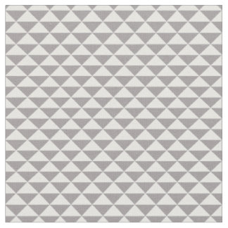 Trendy Triangles Patterned Fabric (Warm Grey) Stof