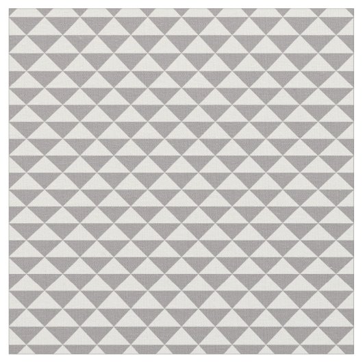 Trendy Triangles Patterned Fabric (Warm Grey) Stof (Close Up)