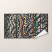 Trendy Tribal African Pattern Zebra Print Bad Handdoek (Handdoek)