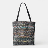 Trendy Tribal African Pattern Zebra Print Tote Bag (Achterkant)