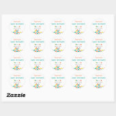 Trendy Tribal & Arrow Baby shower Sticker Labels (Vel)
