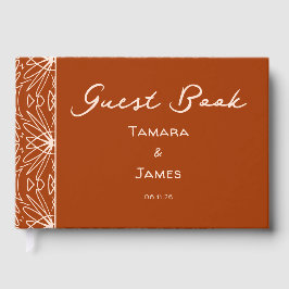 Trendy Tribal Boho Patterned Guest Book Gastenboek